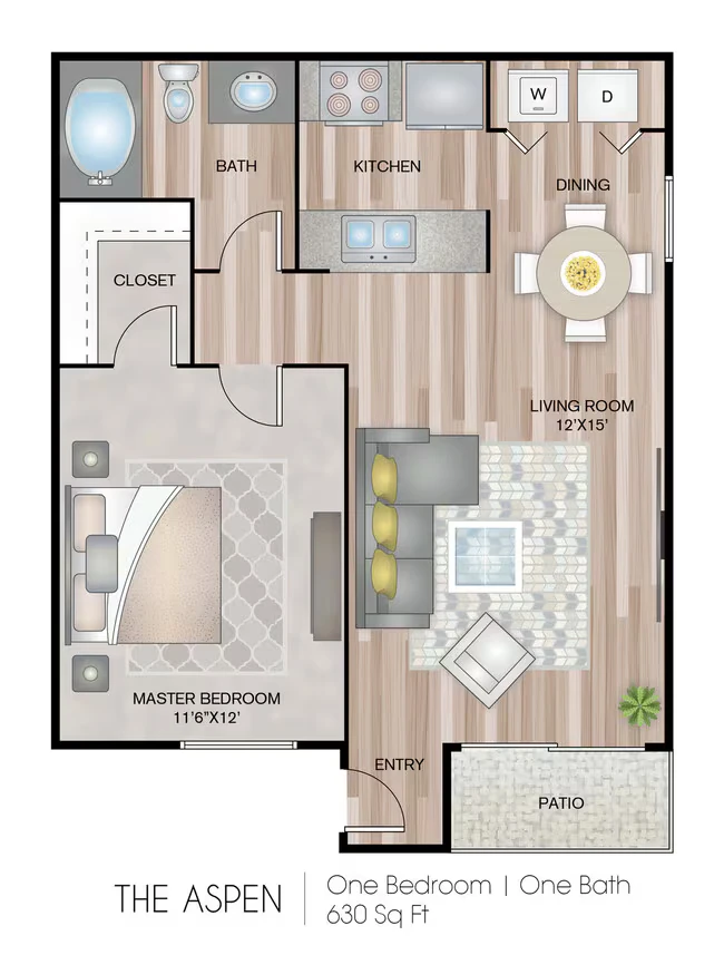 The Aspen 01-208C floor plan